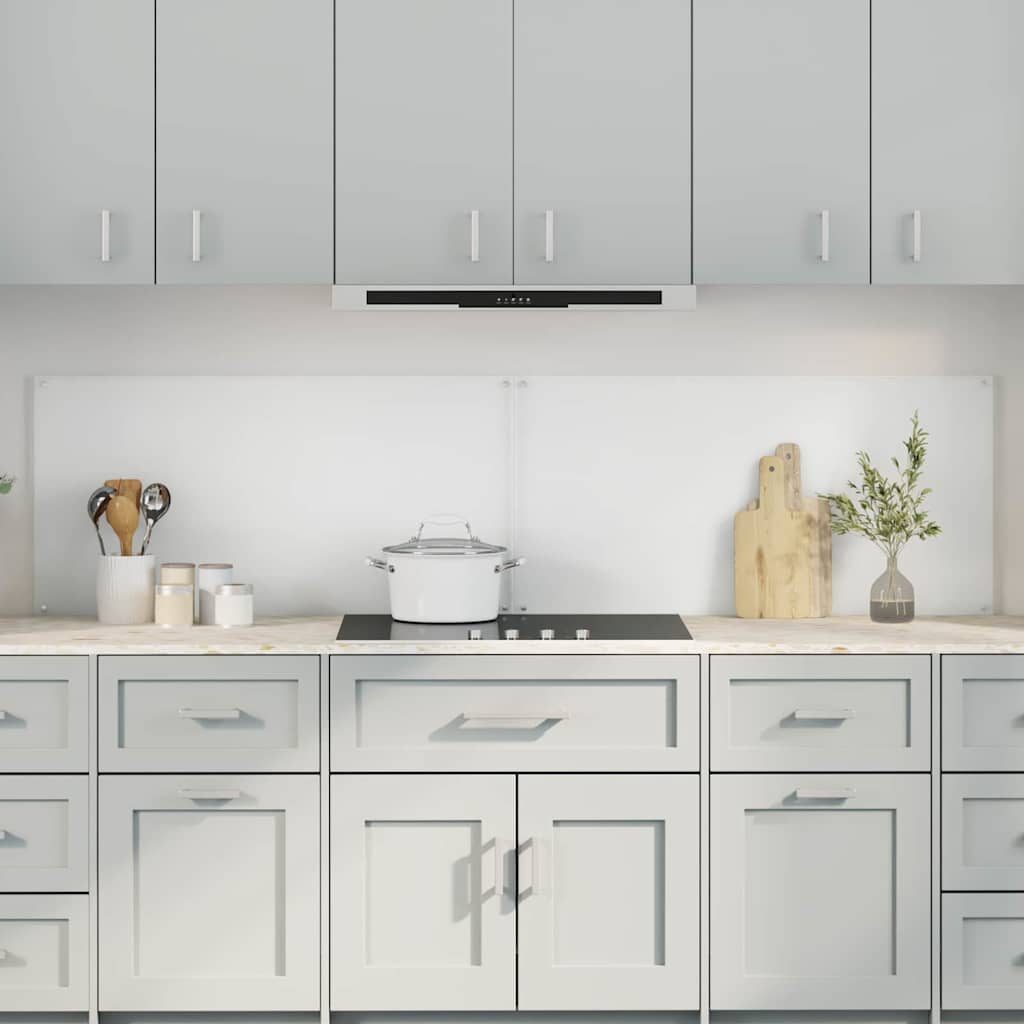 Schienale da cucina 2 pz Trasparente 100 x 50 cm