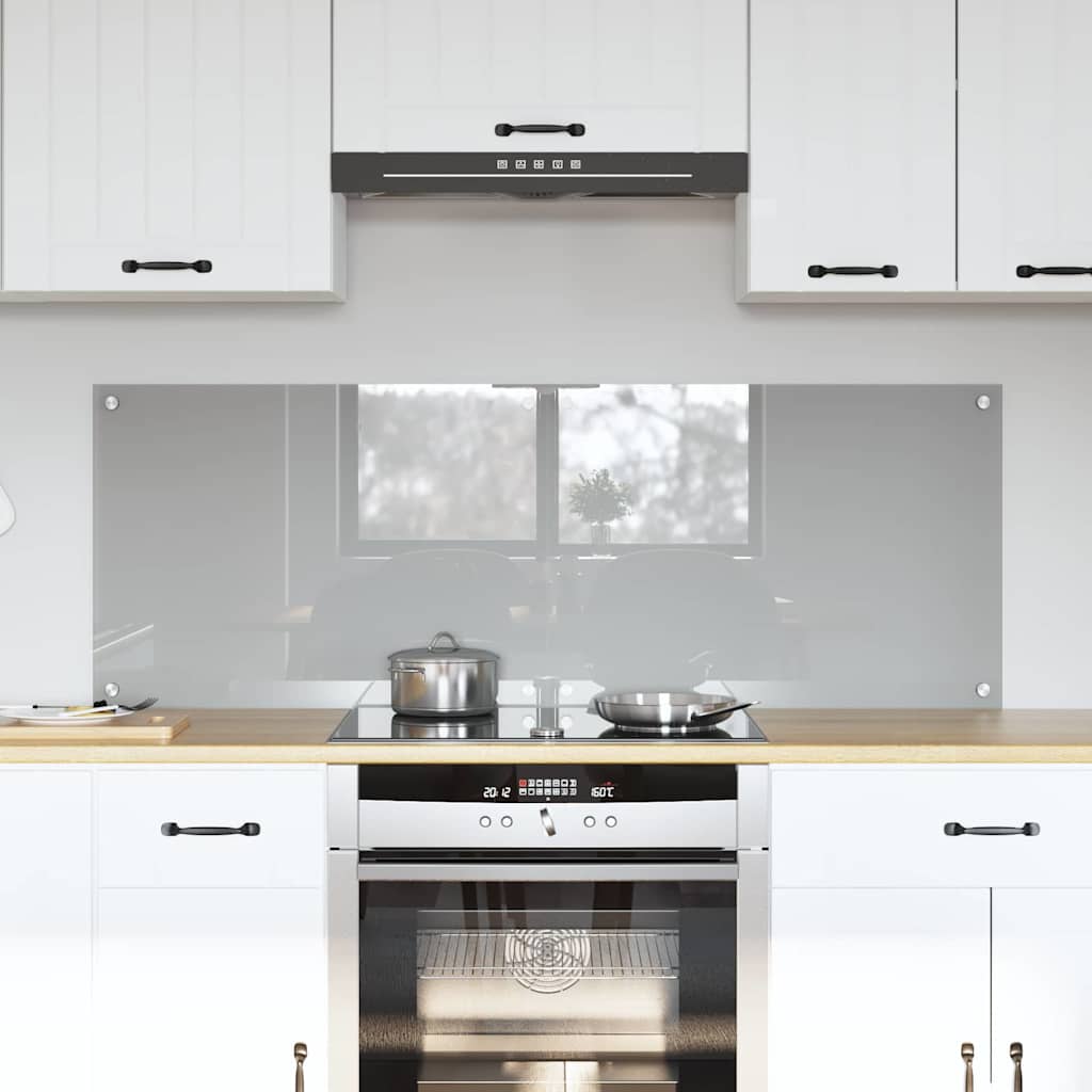 Schienale da cucina 2 pz Grigio chiaro 70 x 50 cm