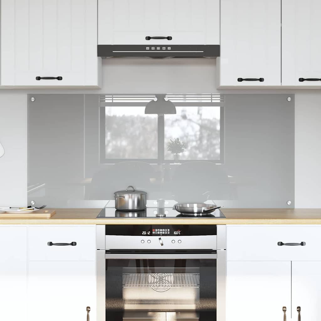 Schienale da cucina 2 pz Grigio chiaro 70 x 60 cm