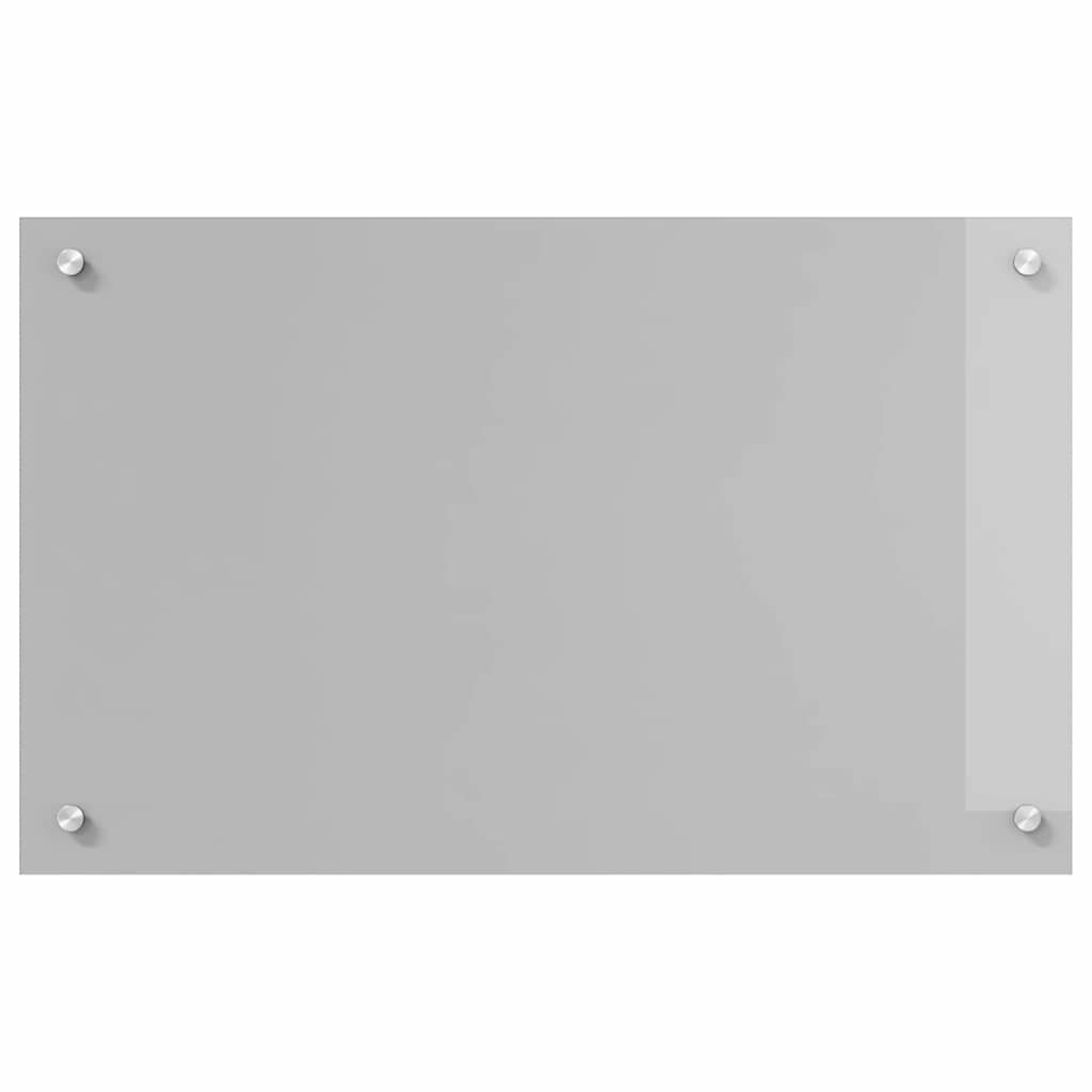 Schienale da cucina 2 pz Grigio chiaro 80 x 50 cm
