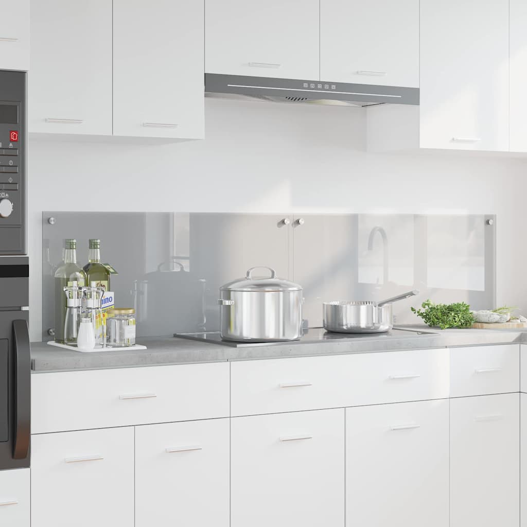 Schienale da cucina 2 pz Grigio chiaro 90 x 40 cm