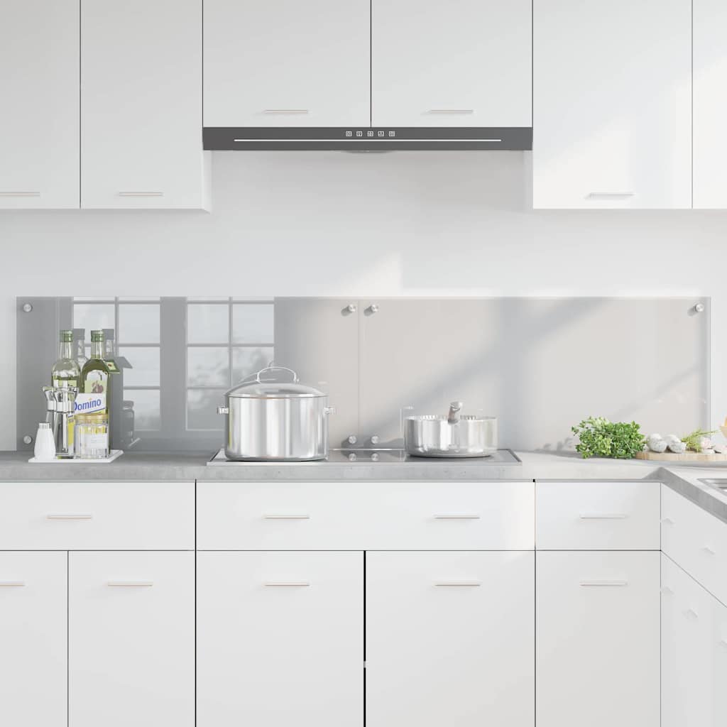 Schienale da cucina 2 pz Grigio chiaro 90 x 40 cm