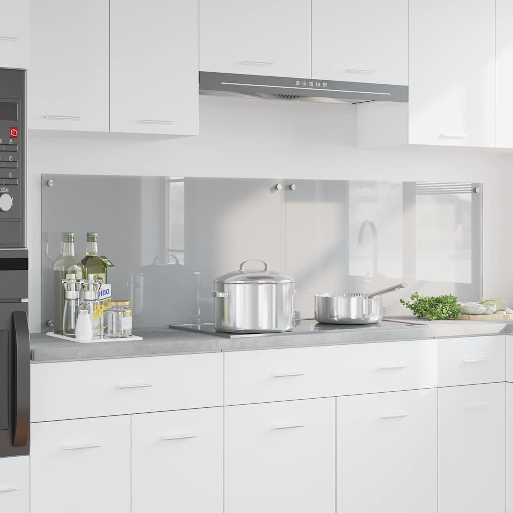 Schienale da cucina 2 pz Grigio chiaro 90 x 50 cm