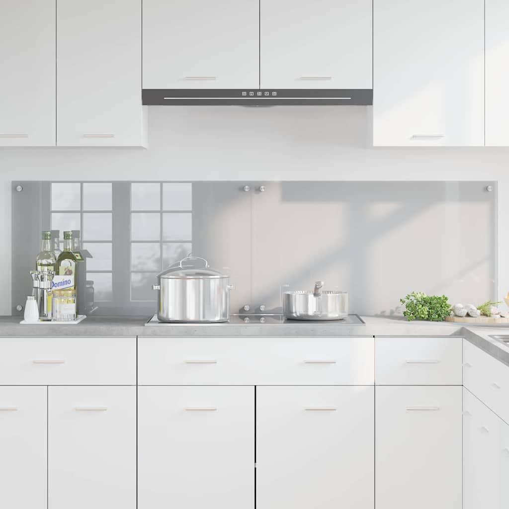 Schienale da cucina 2 pz Grigio chiaro 90 x 50 cm