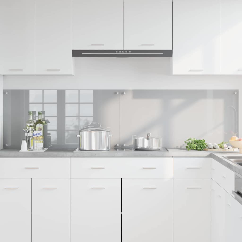 Schienale da cucina 2 pz Grigio chiaro 100 x 50 cm