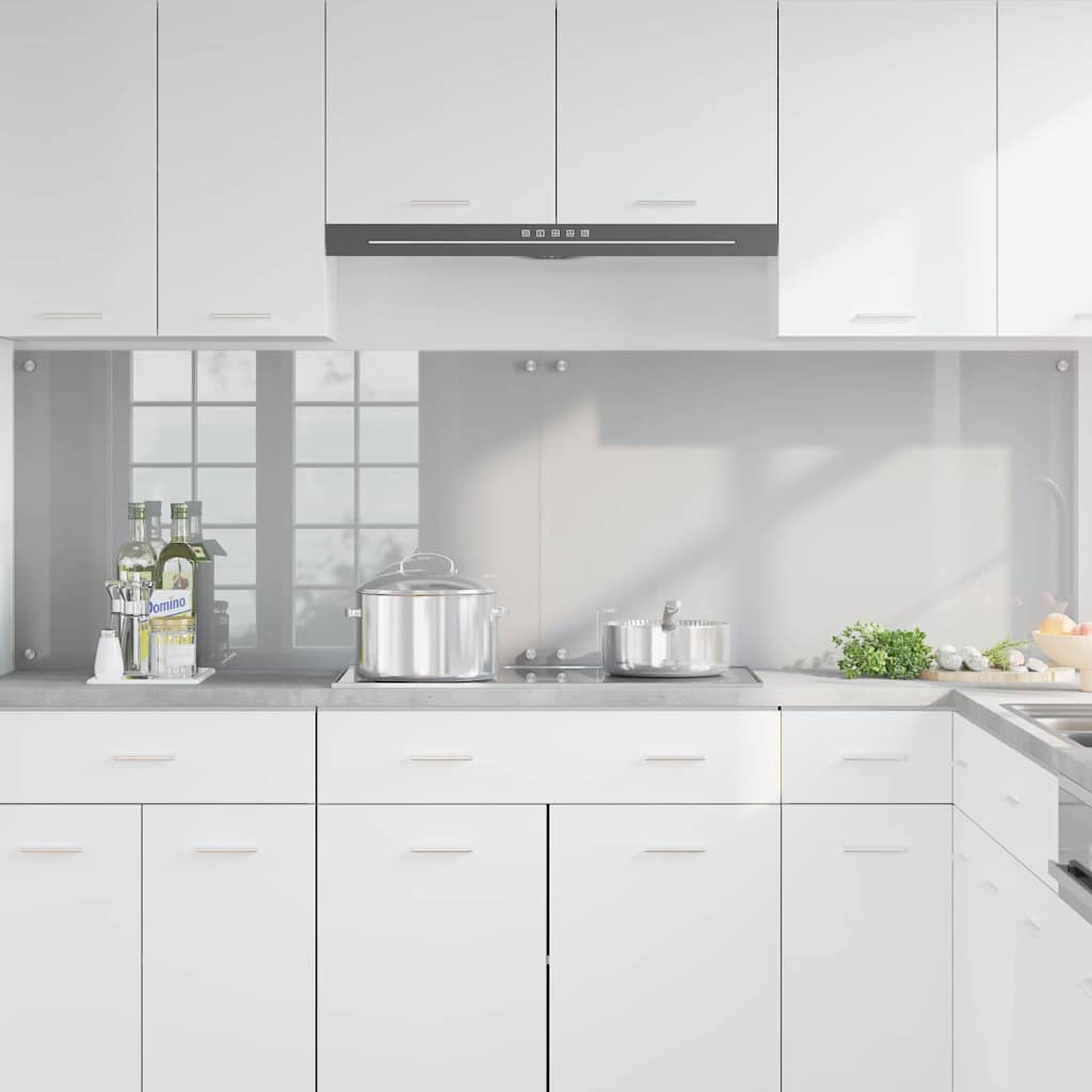 Schienale da cucina 2 pz Grigio chiaro 100 x 60 cm