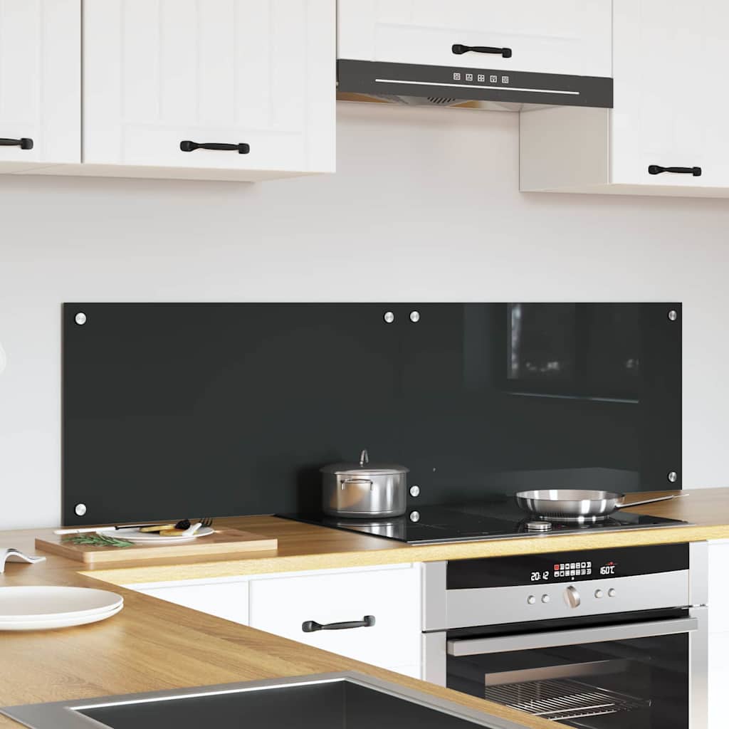 Schienale da cucina 2 pz Grigio scuro 70 x 40 cm