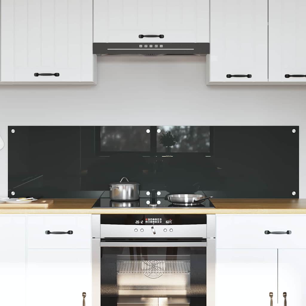 Schienale da cucina 2 pz Grigio scuro 80 x 40 cm
