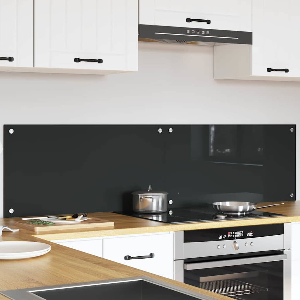 Schienale da cucina 2 pz Grigio scuro 80 x 40 cm
