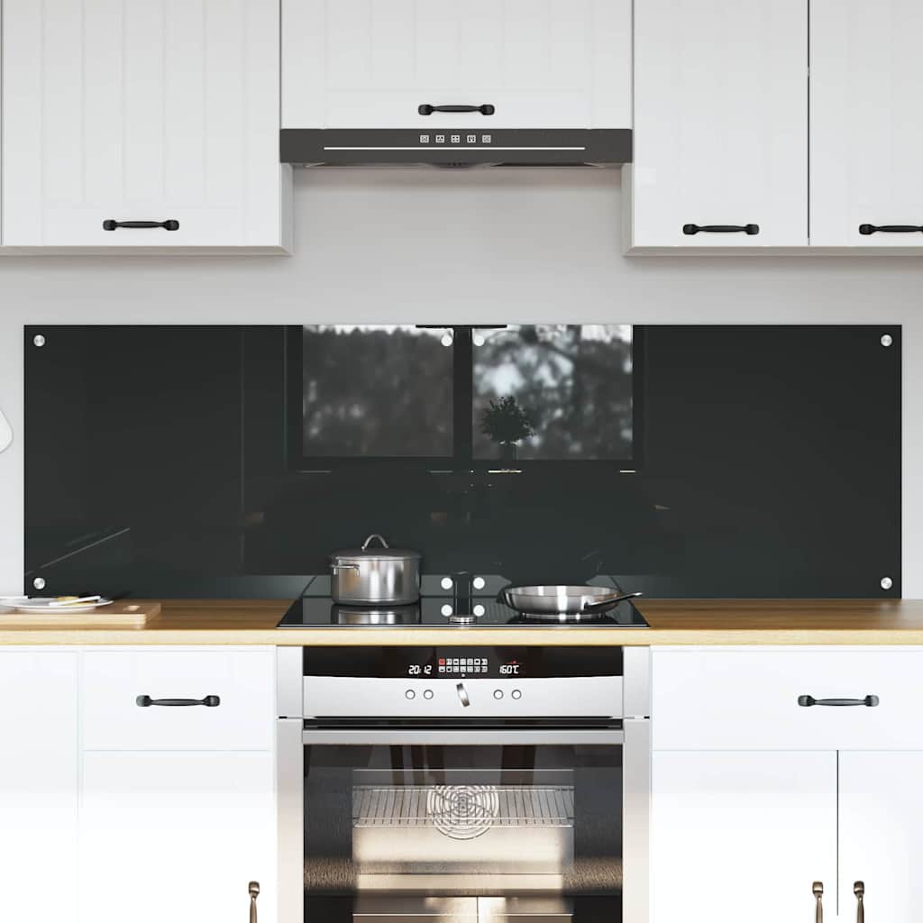 Schienale da cucina 2 pz Grigio scuro 80 x 50 cm