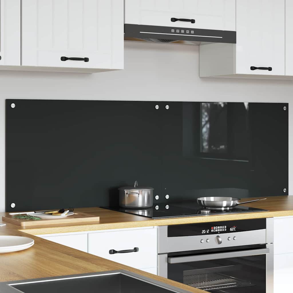 Schienale da cucina 2 pz Grigio scuro 80 x 50 cm