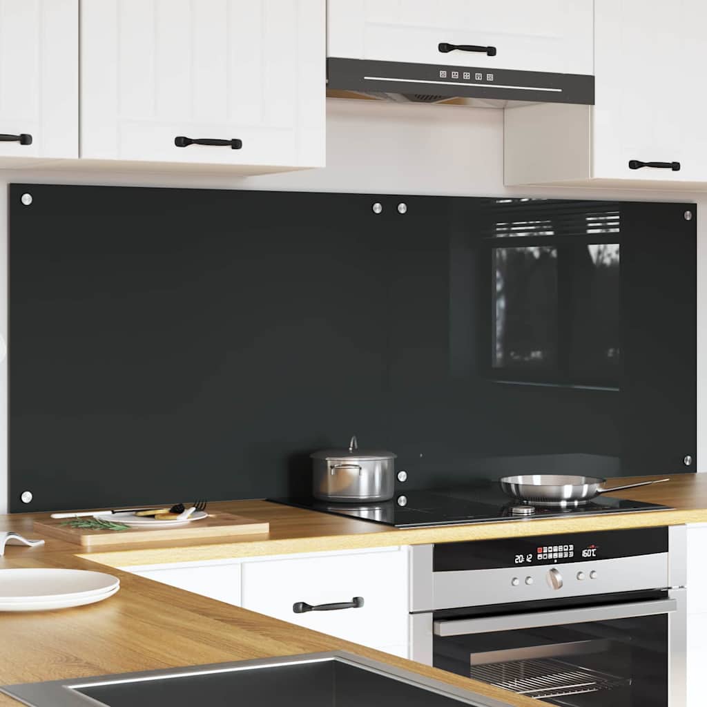 Schienale da cucina 2 pz Grigio scuro 80 x 60 cm
