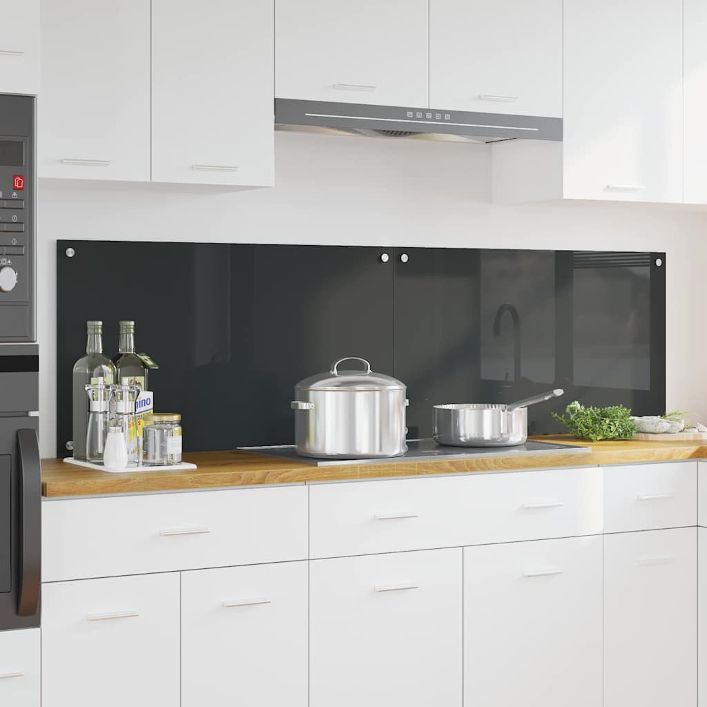 Schienale da cucina 2 pz Grigio scuro 90 x 50 cm