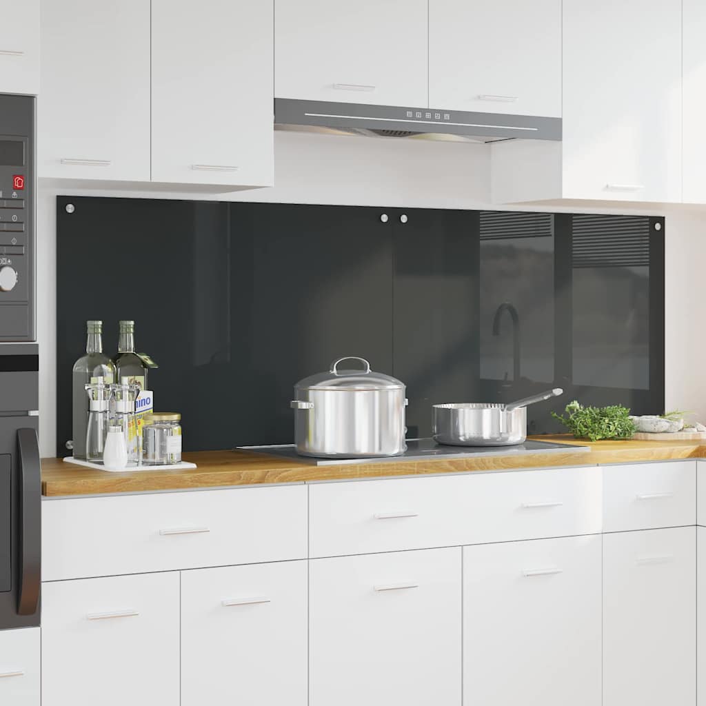 Schienale da cucina 2 pz Grigio scuro 90 x 60 cm