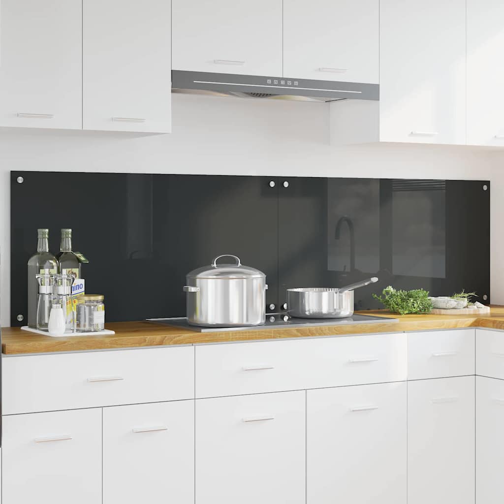 Schienale da cucina 2 pz Grigio scuro 100 x 50 cm