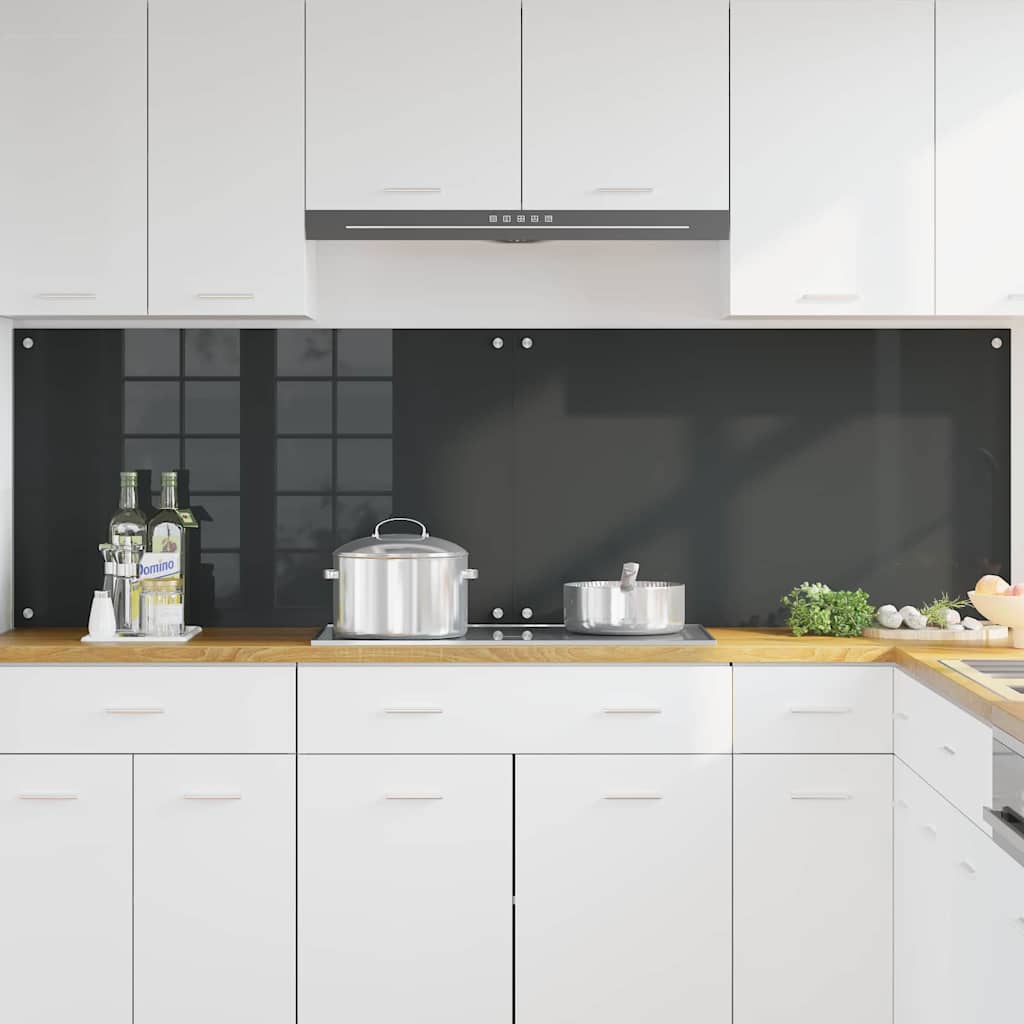 Schienale da cucina 2 pz Grigio scuro 100 x 60 cm