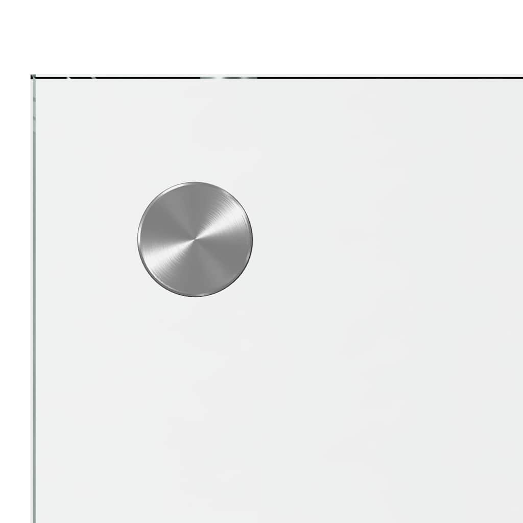 Schienale da cucina 2 pz Trasparente 110 x 40 cm