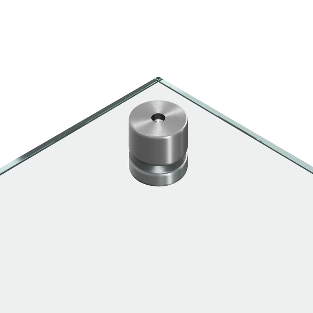 Schienale da cucina 2 pz Trasparente 110 x 40 cm