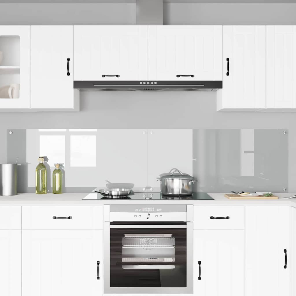Schienale da cucina 2 pz Trasparente 110 x 50 cm