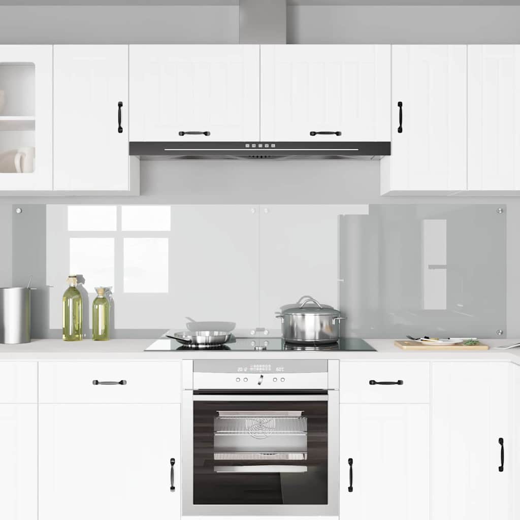 Schienale da cucina 2 pz Trasparente 110 x 60 cm
