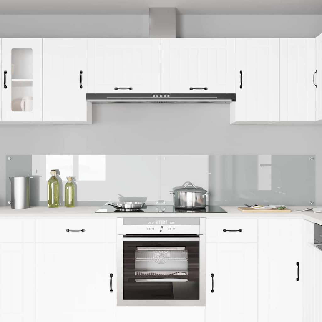 Schienale da cucina 2 pz Trasparente 120 x 40 cm