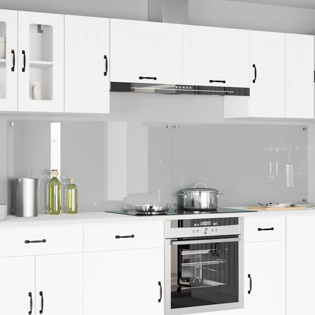 Schienale da cucina 2 pz Trasparente 120 x 60 cm