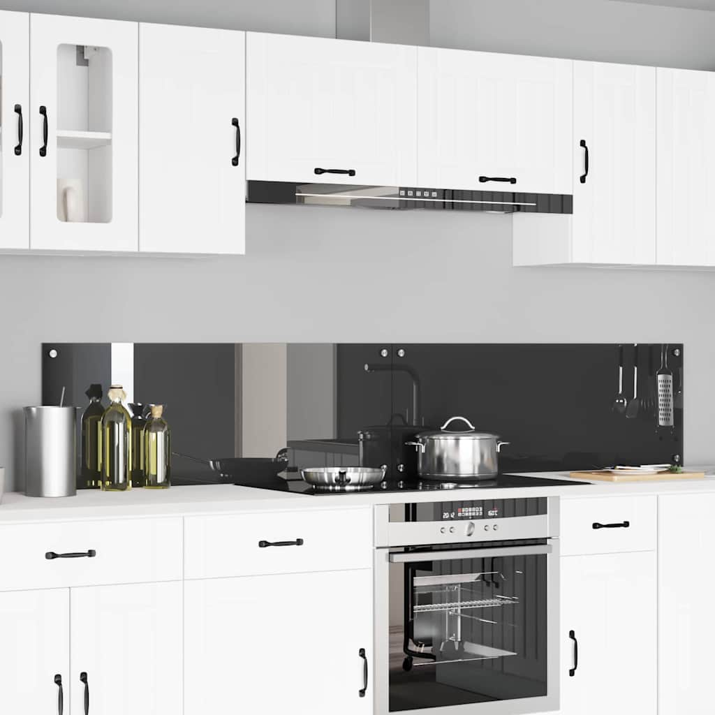 Schienale da cucina 2 pz Grigio scuro 110 x 40 cm