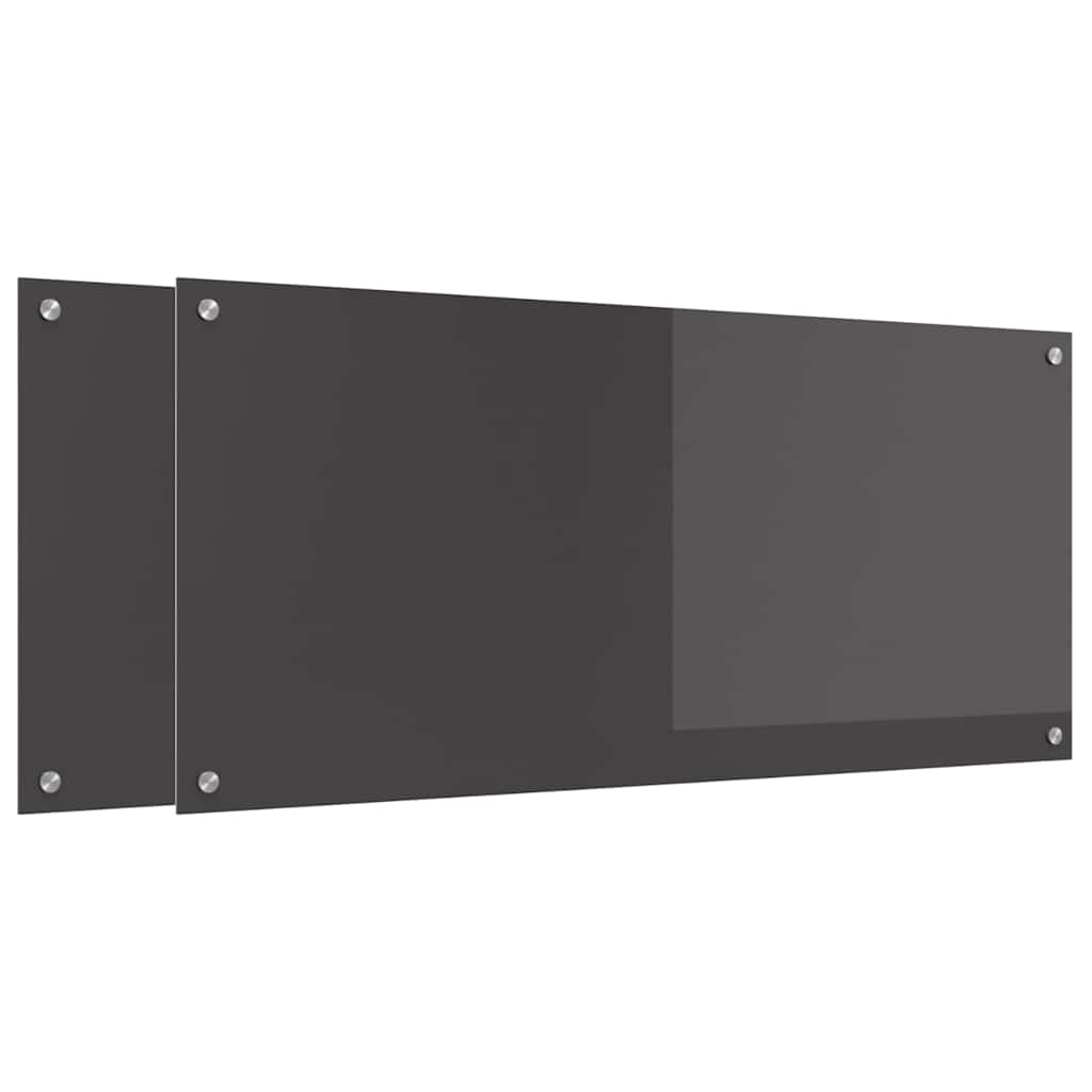 Schienale da cucina 2 pz Grigio scuro 110 x 50 cm