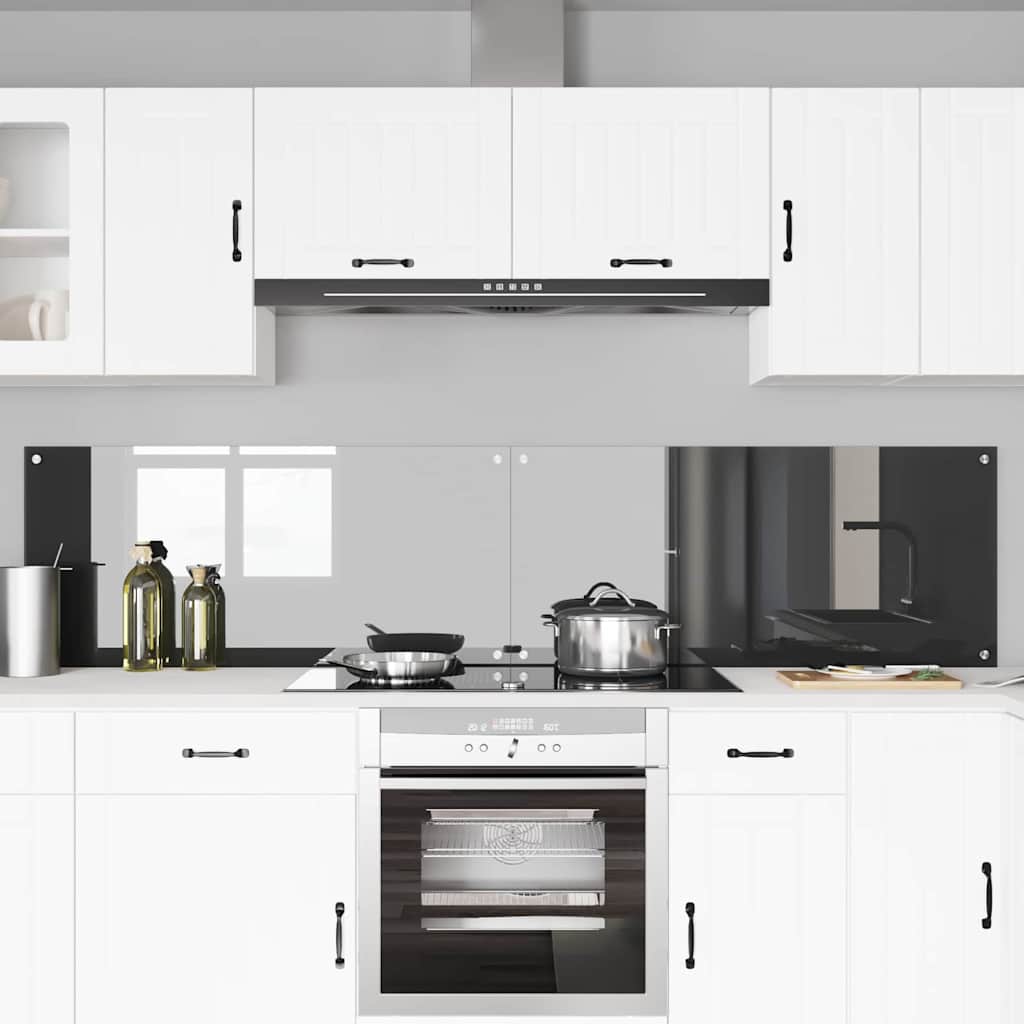 Schienale da cucina 2 pz Grigio scuro 110 x 50 cm