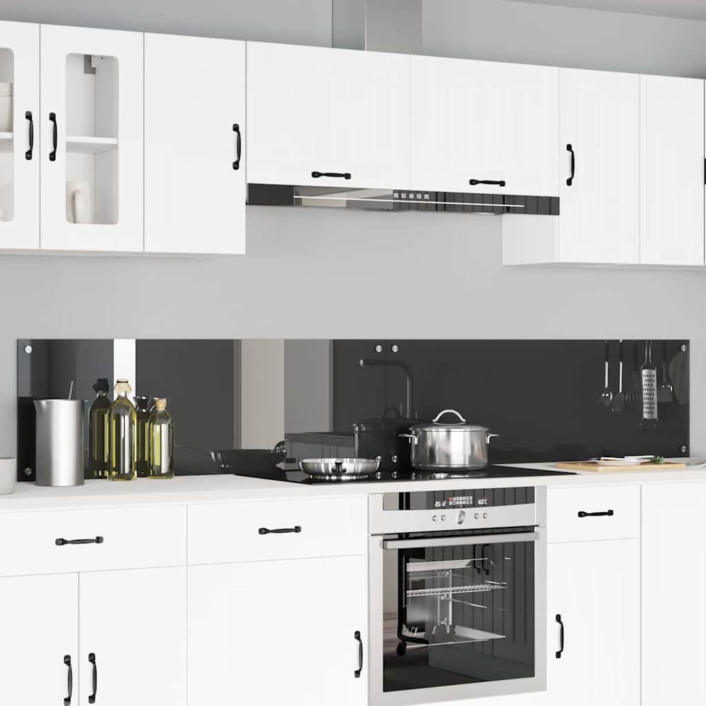 Schienale da cucina 2 pz Grigio scuro 120 x 40 cm
