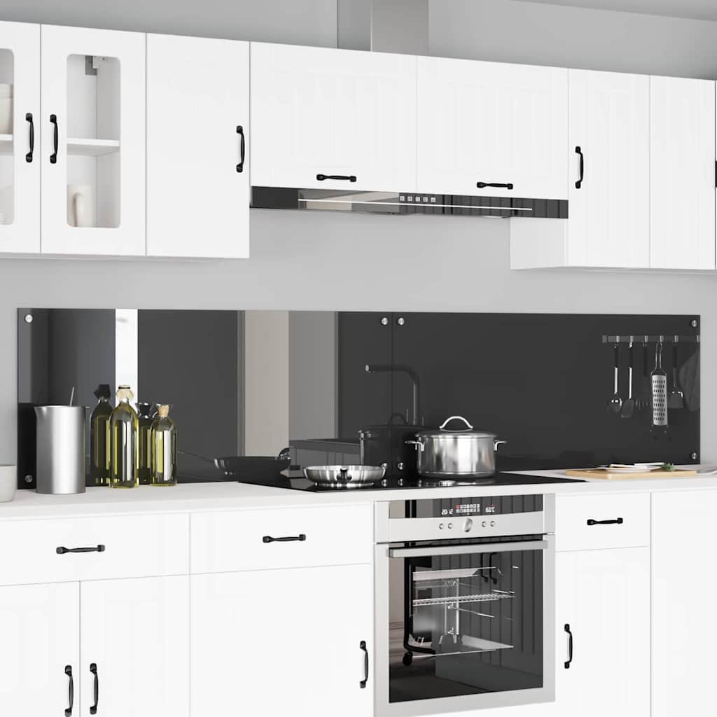 Schienale da cucina 2 pz Grigio scuro 120 x 50 cm