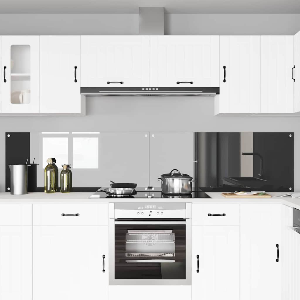 Schienale da cucina 2 pz Grigio scuro 120 x 50 cm