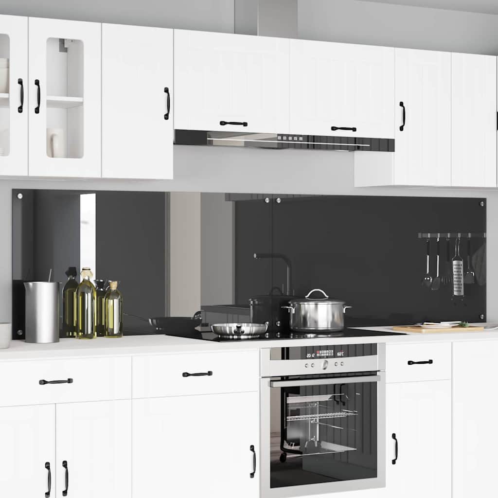 Schienale da cucina 2 pz Grigio scuro 120 x 60 cm