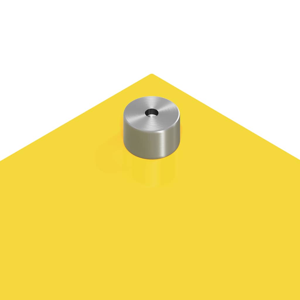 Schienale da cucina 2 pz Giallo 120 x 40 cm vetro temperato