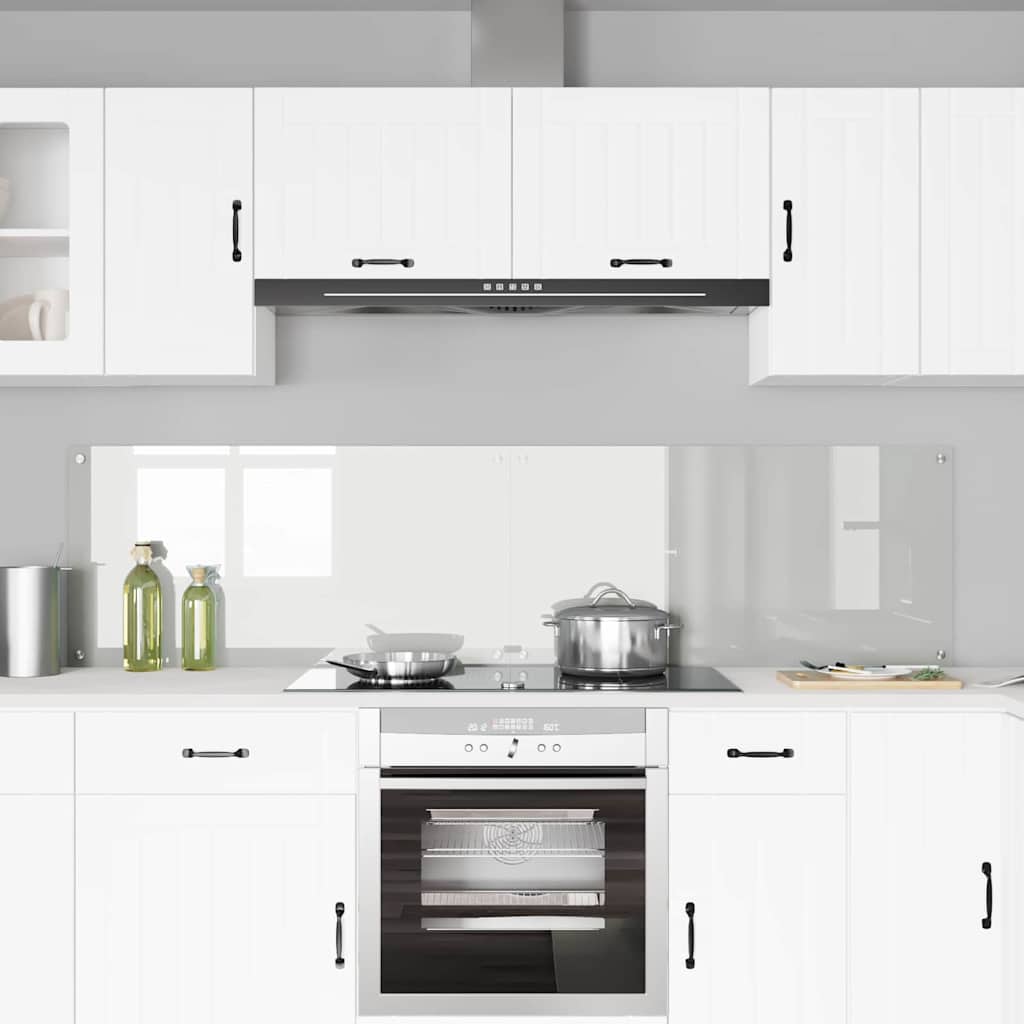 Schienale da cucina 2 pz Trasparente 100 x 50 cm