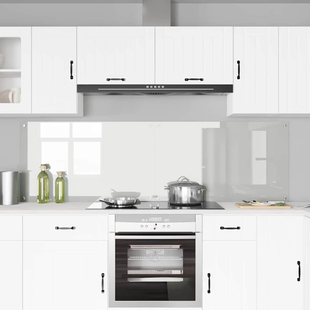 Schienale da cucina 2 pz Trasparente 100 x 60 cm