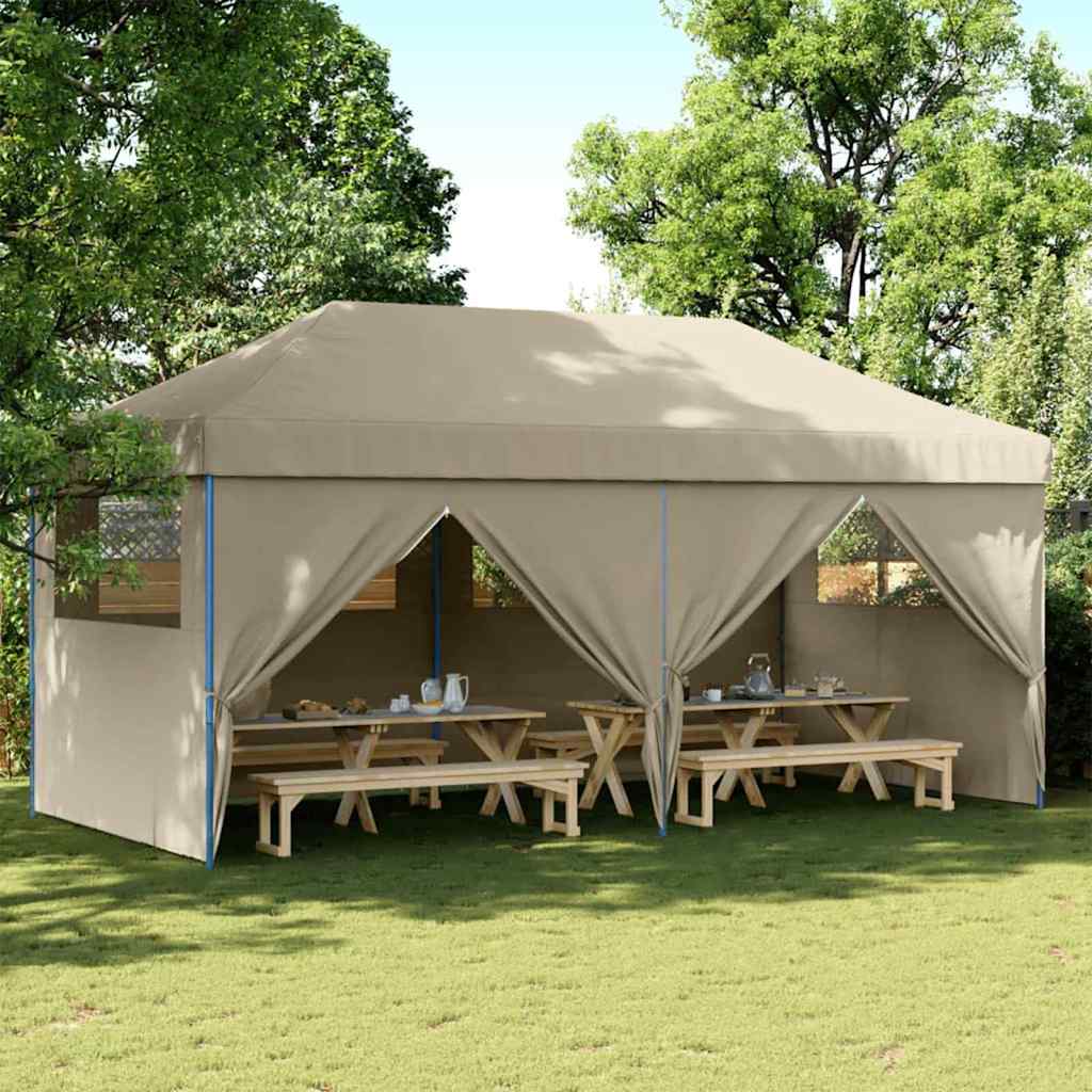 Tendone Pop-up 580 x 292 x 315 cm Tortora Tessuto Oxford