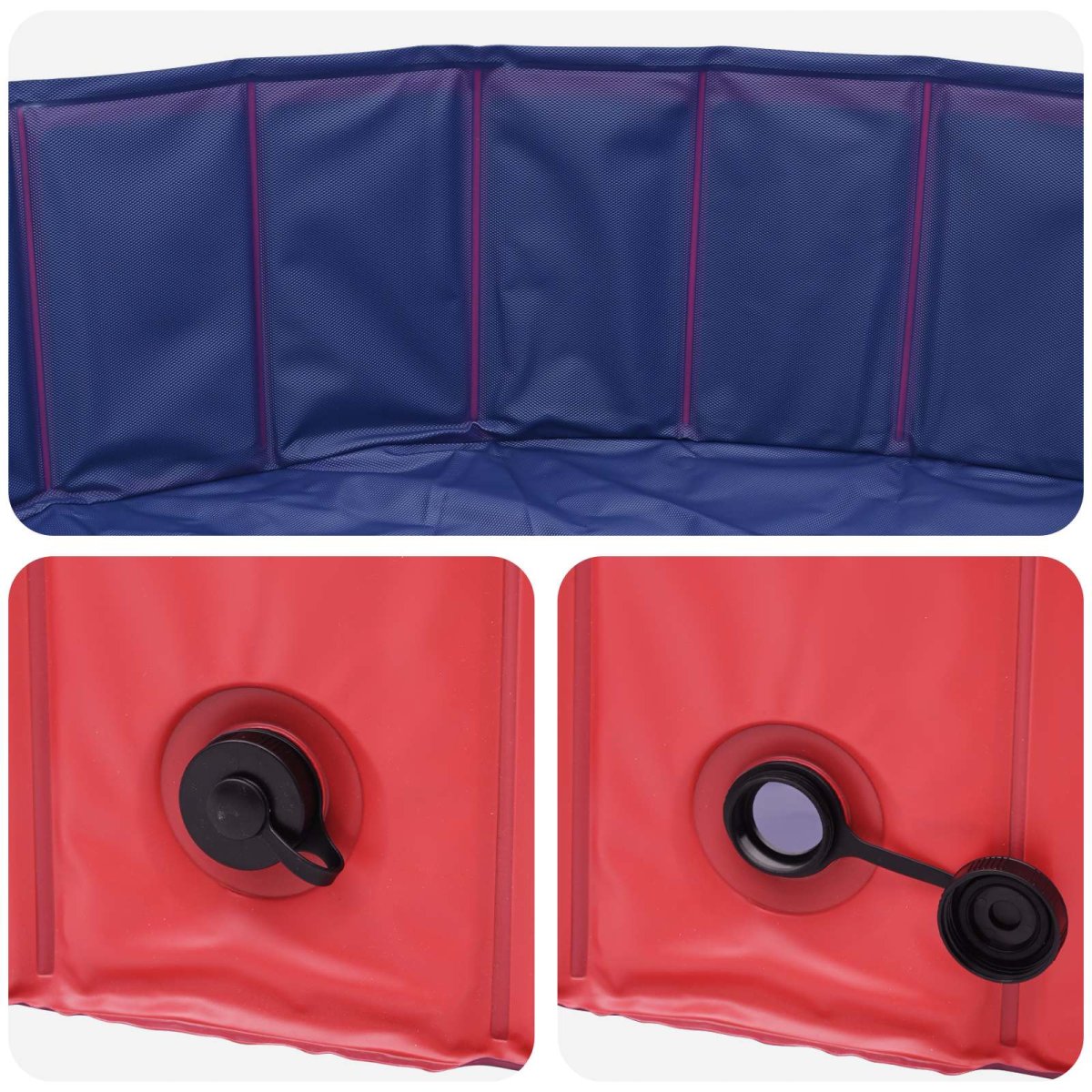 Piscina per bambini Ø300 x 38 cm Rotondo per Bambino per Rosso