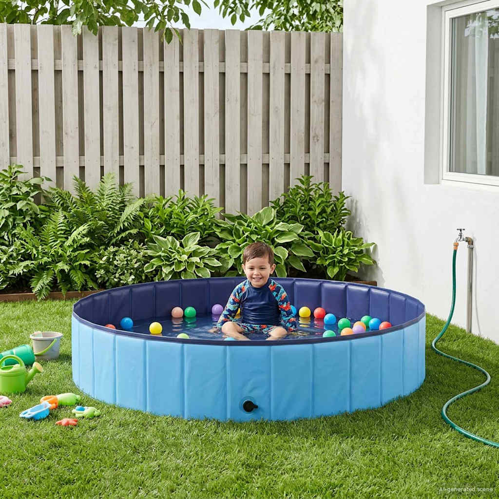 Piscina per bambini Ø 160 x 30 cm Rotondo per Bambino per Blu