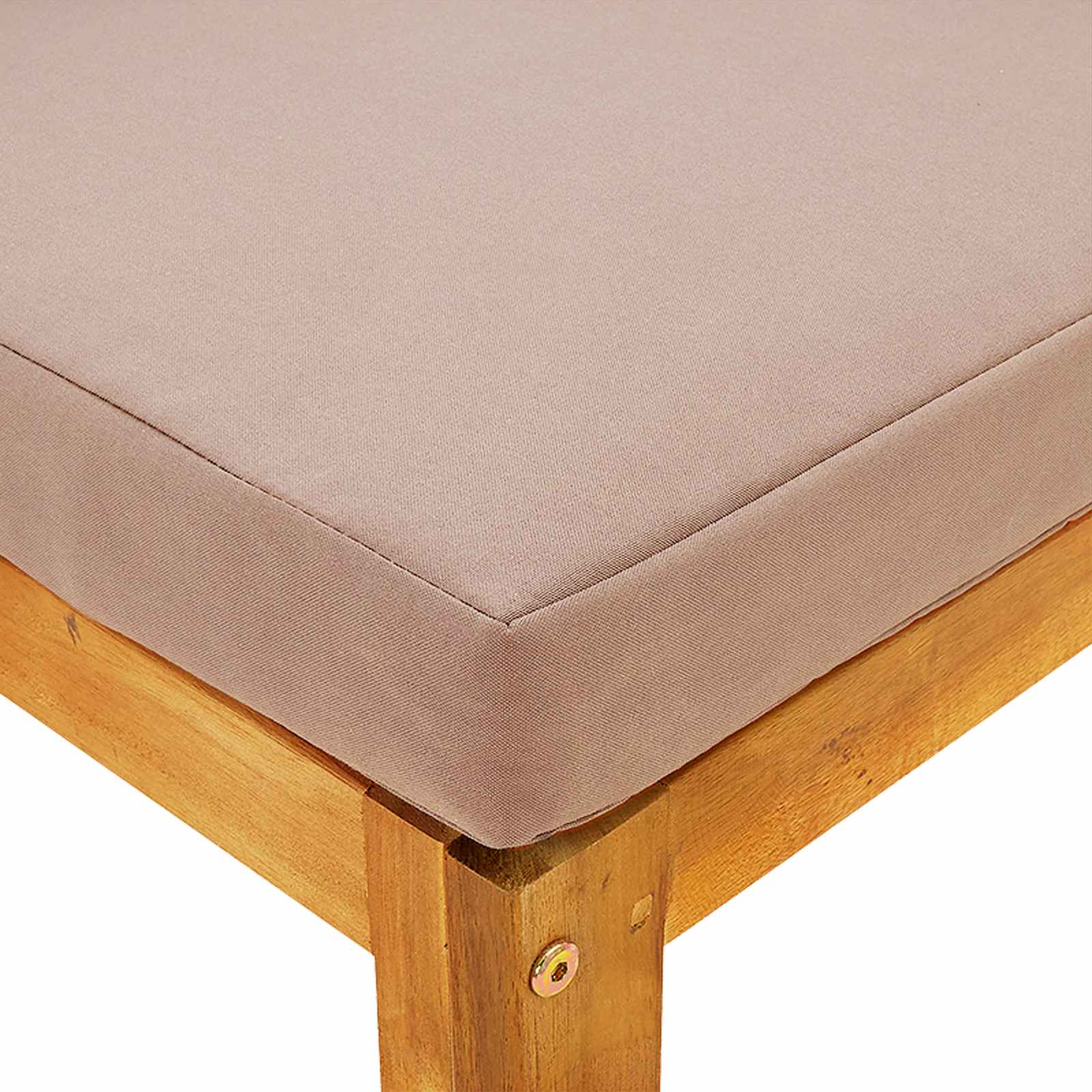 Set di divani 4 pz Naturale Legno di Acacia Massello