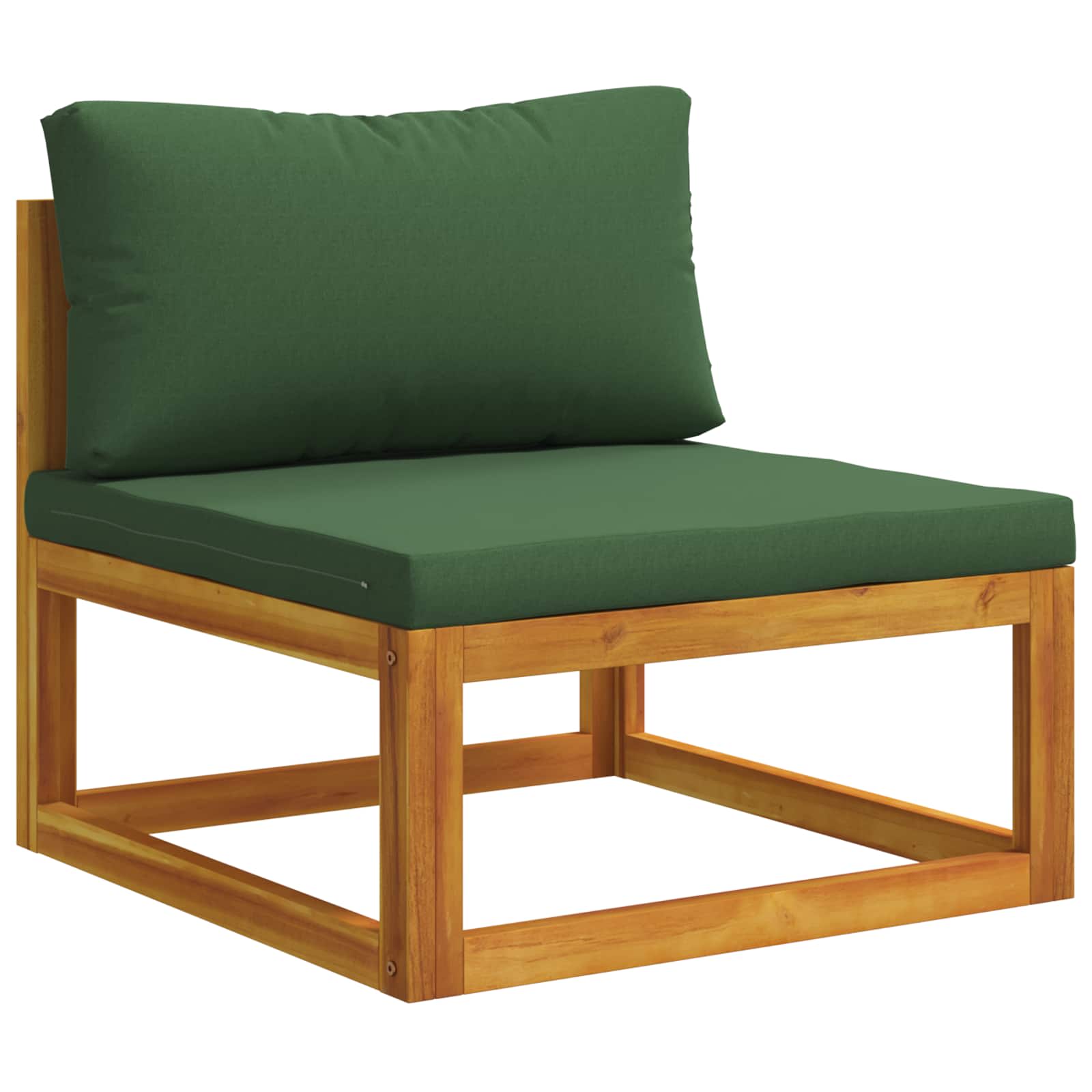 Set di divani 4 pz Naturale Legno di Acacia Massello
