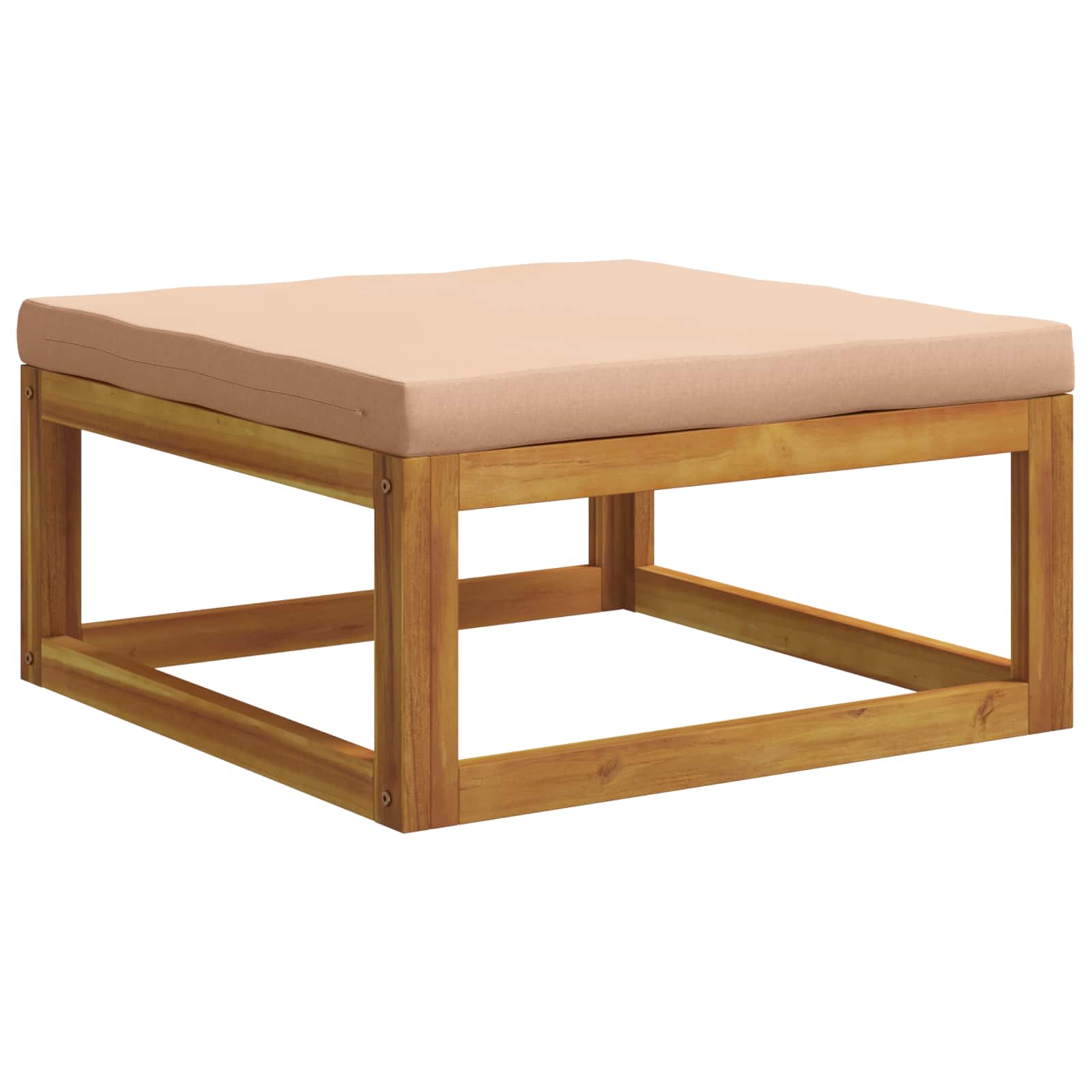Set di divani 5 pz Naturale Legno di Acacia Massello