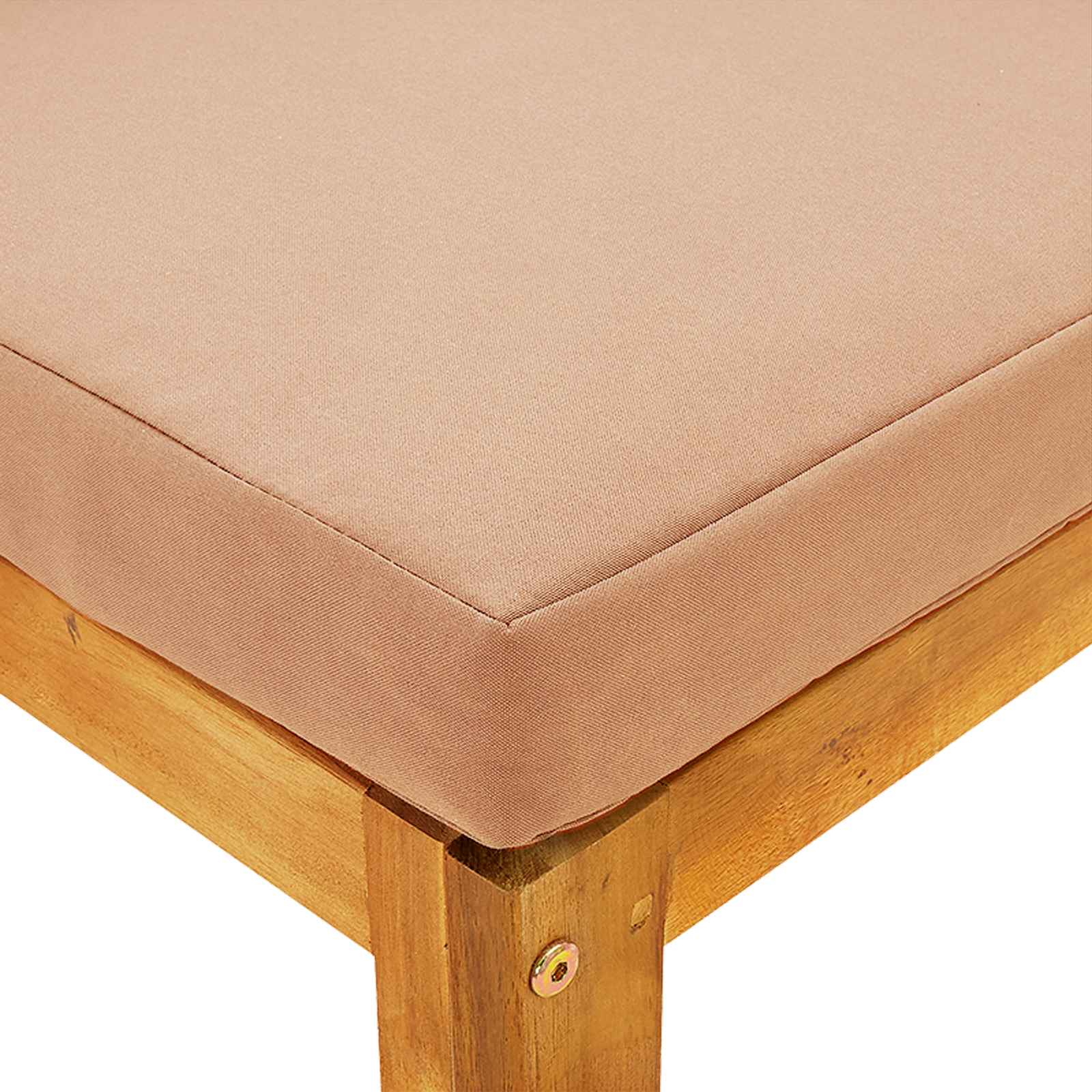 Set di divani 4 pz Naturale Legno di Acacia Massello