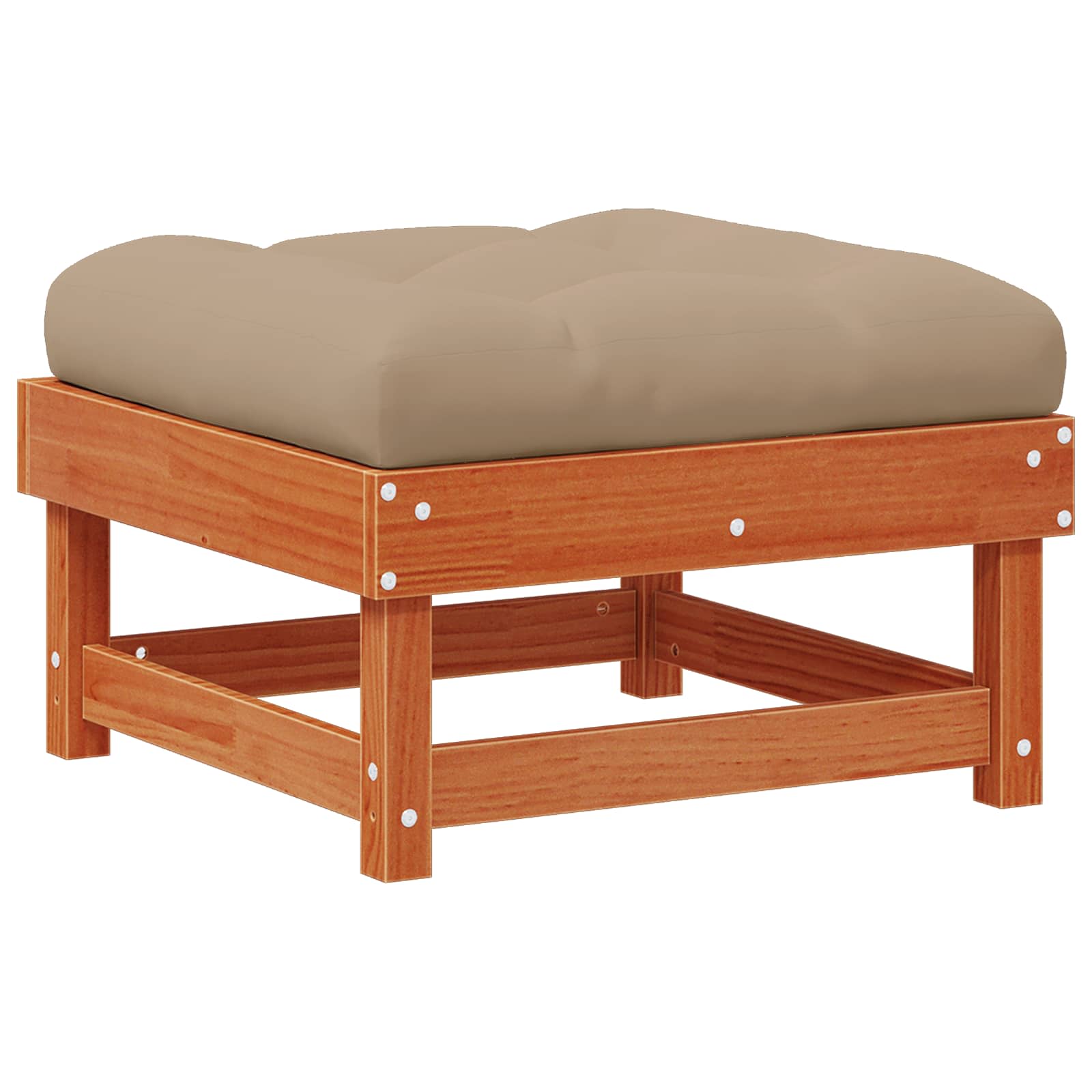 Set Lounge da Giardino 4 pz Marrone Cerato