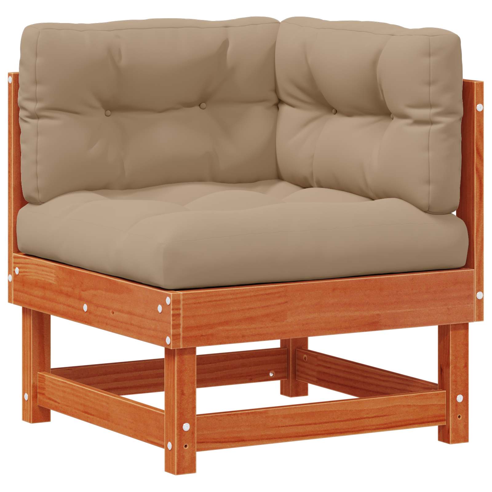 Set Lounge da Giardino 4 pz Marrone Cerato