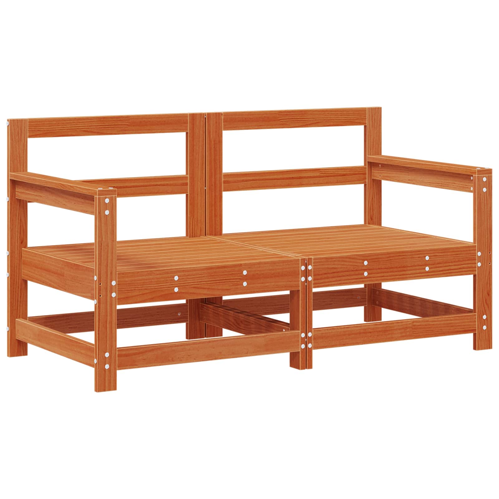 Set Lounge da Giardino 6 pz Marrone Cera