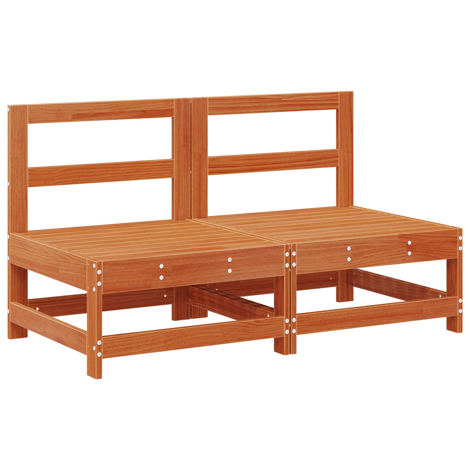Set Lounge da Giardino 6 pz Marrone Cera