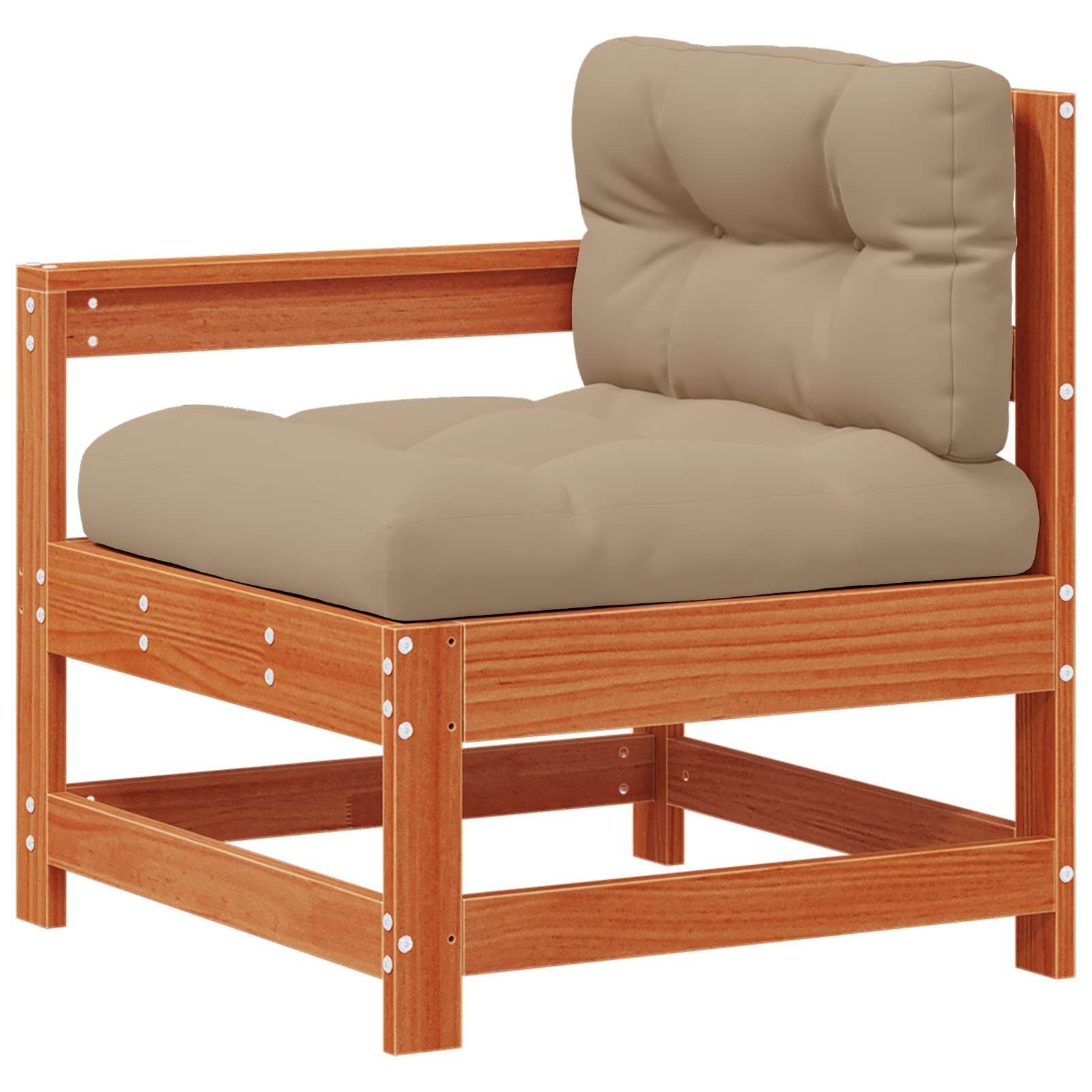 Set Lounge da Giardino 4 pz Marrone Cerato