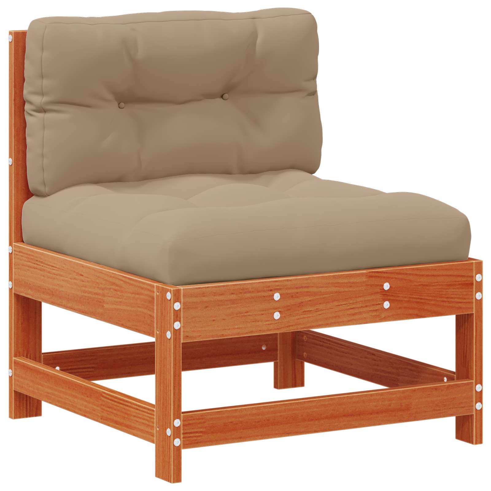 Set Lounge da Giardino 4 pz Marrone Cerato