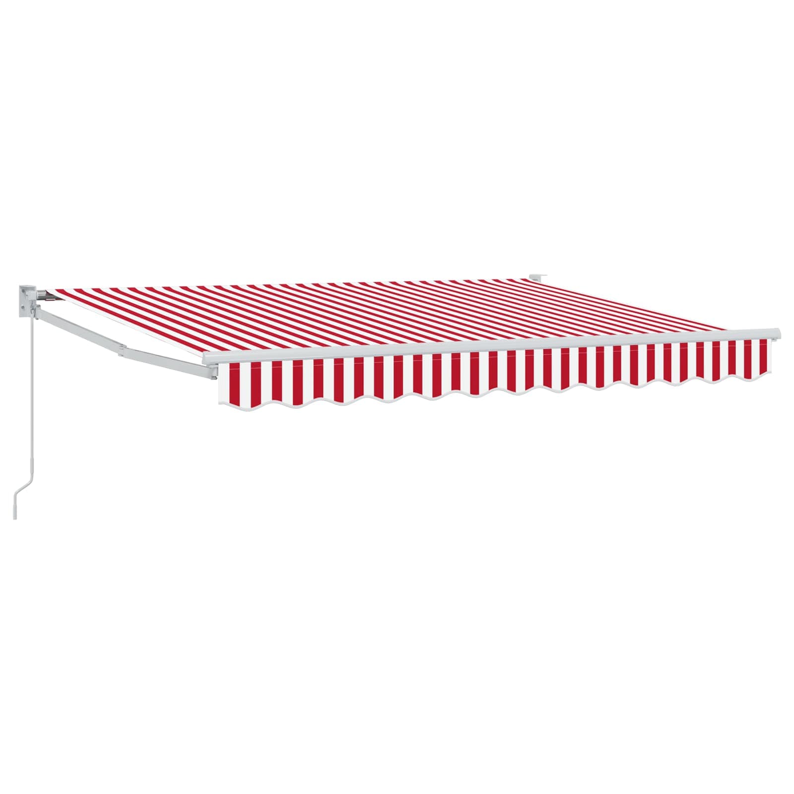 Tenda retrattile Rosso e Bianco 2,5 x 2 m